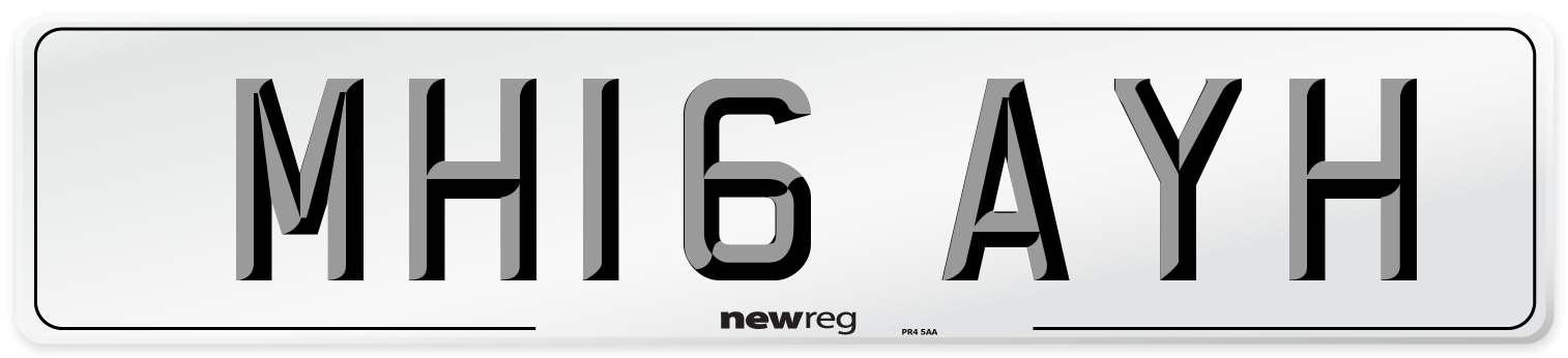 MH16 AYH Number Plate from New Reg